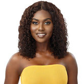 Outre The Daily Wig WET & WAVY 100% Unprocessed Human Hair Lace Part Wig - HH W&W DEEP CURL 14